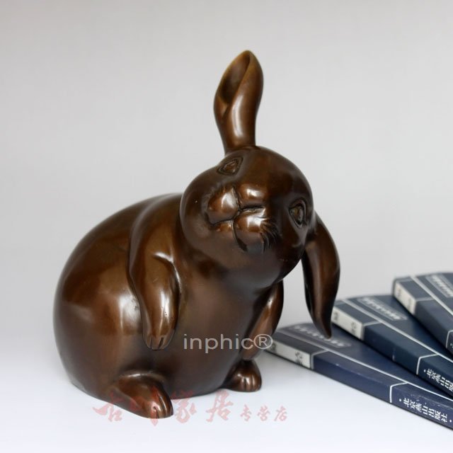 INPHIC-開運 精品純銅開光生肖兔擺件旺財招財福兔吉祥三寶兔子工藝品禮品擺設