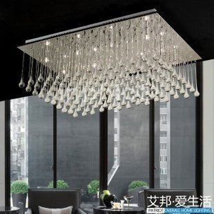 INPHIC-高級 水晶燈 客廳燈方形吸頂燈餐廳燈水滴燈飾