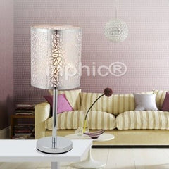 INPHIC-現代簡約不鏽鋼雕花檯燈書房燈具臥室燈