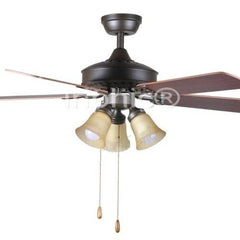 INPHIC-歐式復古懷舊木扇 44吋 現代附燈吊扇線控復古