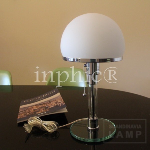 INPHIC-北歐風格 後現代床頭玻璃學習燈包豪斯檯燈 玻璃底座