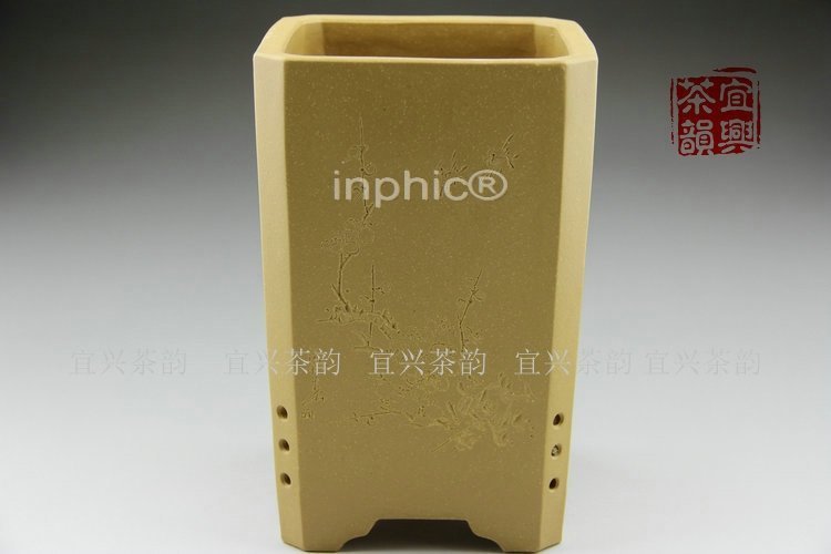 INPHIC-宜興紫砂盆 四方切角花盆 全手工陶製蘭花盆 家居辦公種植盆