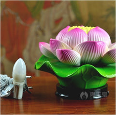 INPHIC-扇貝型蓮花燈佛教用具佛前燈陶瓷純手工工藝品