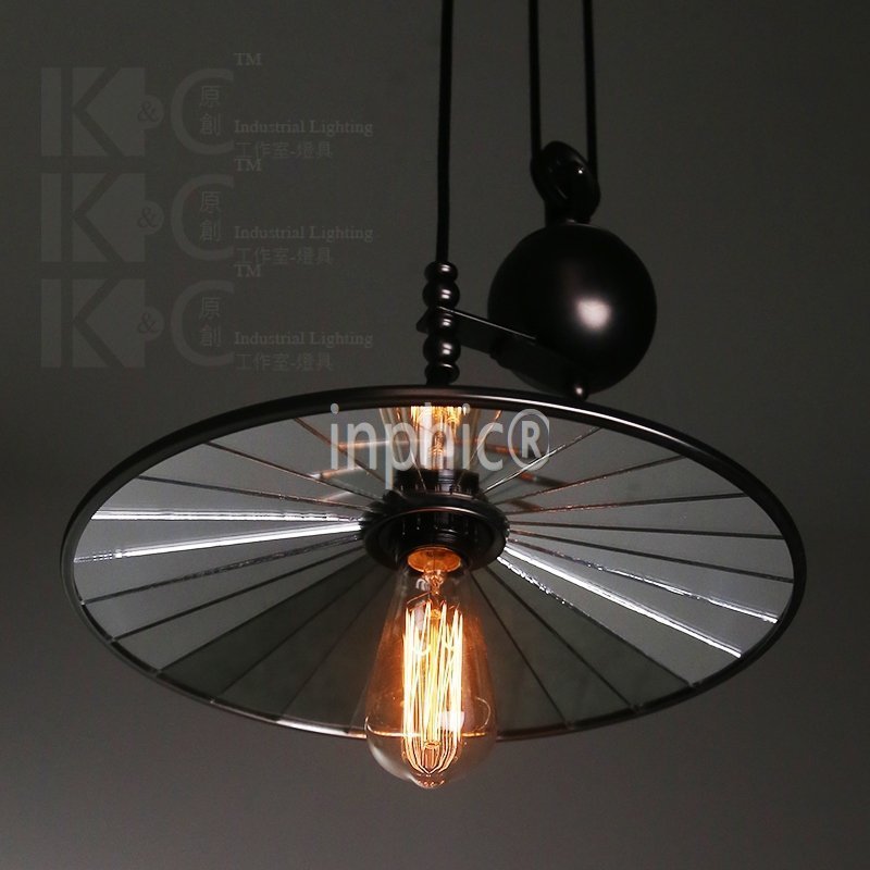 INPHIC-loft復古工業吊燈 酒吧 咖啡廳燈升降燈倉庫藝術diaodeng