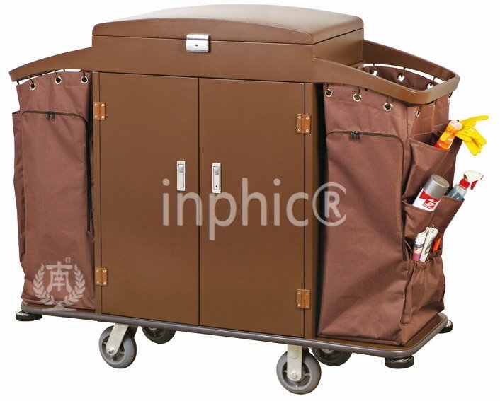 INPHIC-多功能客房服務車 飯店工作車 客房手推車 收納車 賓館房口車 鐵烤漆