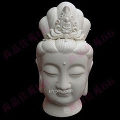 INPHIC-宗教 觀音佛頭像 陶瓷器雕塑工藝品擺飾 客廳博古架擺設 家居裝飾收藏