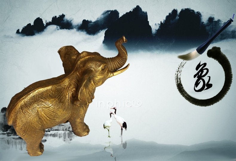 INPHIC-開運 開光大型純銅風水象擺件辦公室家居裝飾工藝品吸財銅大象擺設