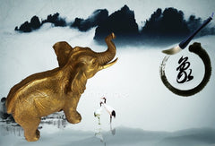 INPHIC-開運 開光大型純銅風水象擺件辦公室家居裝飾工藝品吸財銅大象擺設