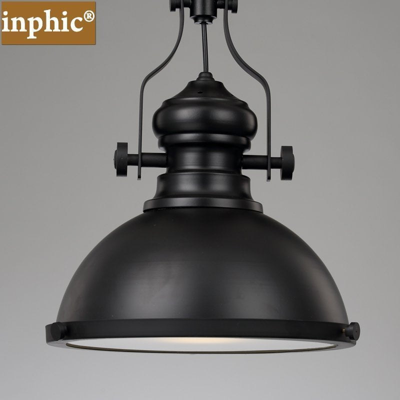 INPHIC-復古工業風餐廳吊燈吧臺創意個性簡約別墅工程飯廳燈美式鐵藝燈具