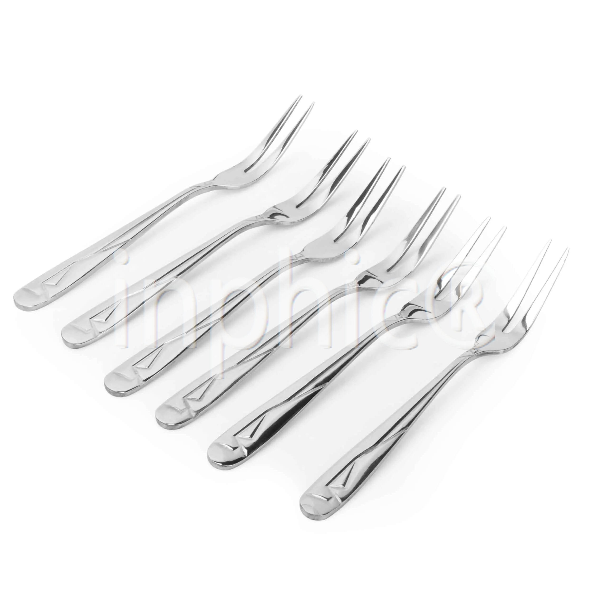 INPHIC-加厚不鏽鋼西裝款2齒水果叉甜品叉肉叉多功能小叉子餐具