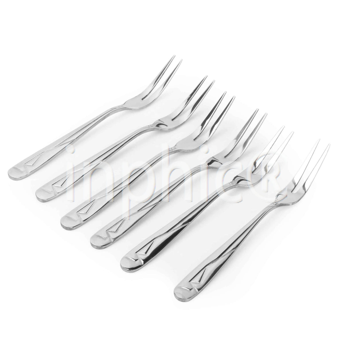 INPHIC-加厚不鏽鋼西裝款2齒水果叉甜品叉肉叉多功能小叉子餐具