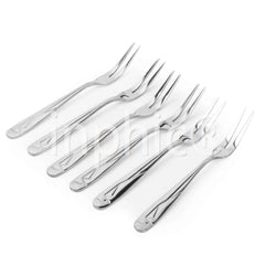 INPHIC-加厚不鏽鋼西裝款2齒水果叉甜品叉肉叉多功能小叉子餐具