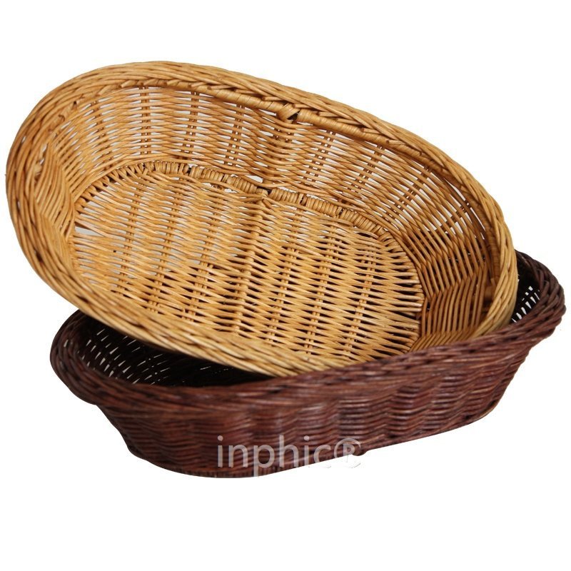 INPHIC-編制收納筐藤制收納竹籃零食收納編織筐收納籃麵包藤籃竹筐水果盤