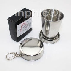 INPHIC-獨行六節不鏽鋼折疊杯 伸縮杯子  折疊水杯 戶外運動旅遊必備不銹鋼伸縮杯