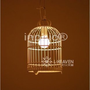 INPHIC-中國風格時尚懷舊吊燈(鳥籠) 白色小款