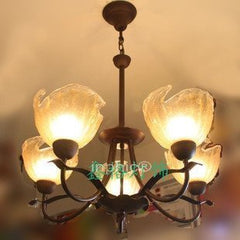 INPHIC-歐式鐵藝玻璃吊燈地中海客廳燈臥室燈餐廳燈茶館燈具