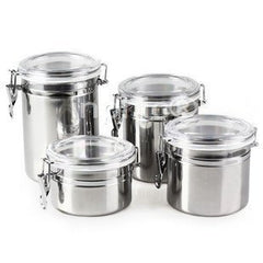 INPHIC-密封罐 儲物罐 保鮮 不鏽鋼 嚴格密封 可視八件套