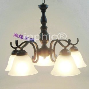 INPHIC-現代燈吊燈5頭客廳燈臥室燈餐廳燈田園風格 燈豪華型