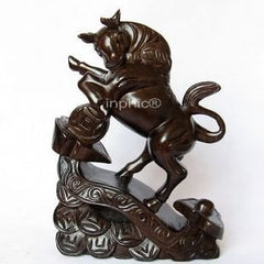 INPHIC-開運 越南紅木工藝品木雕擺飾 如意招財鬥牛 生肖牛