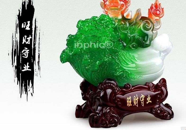 INPHIC-玉白菜貔貅擺件 公司 招財旺財工藝品時尚創意家居飾品