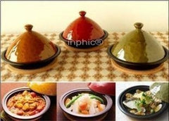 INPHIC-日本人氣tagine塔吉鍋帽子鍋紫砂鍋三色入