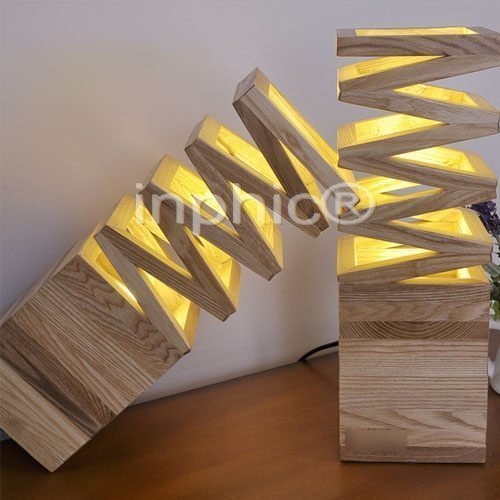 INPHIC-檯燈 現代簡約木藝燈創意臥室床頭 檯燈燈具