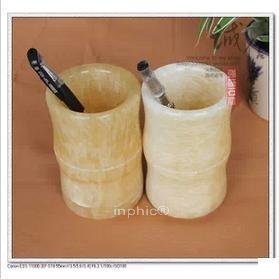INPHIC-正宗石雕筆筒工藝品筆筒家居擺設米黃玉和田玉大筆筒