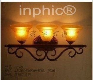 INPHIC-燈 壁燈 燈 床頭燈 走道 3頭壁燈 紅古銅