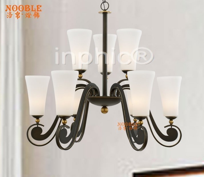 INPHIC-美式吊燈吊燈鐵藝客廳燈臥室燈兩層歐式田園鄉村地中海吊燈具