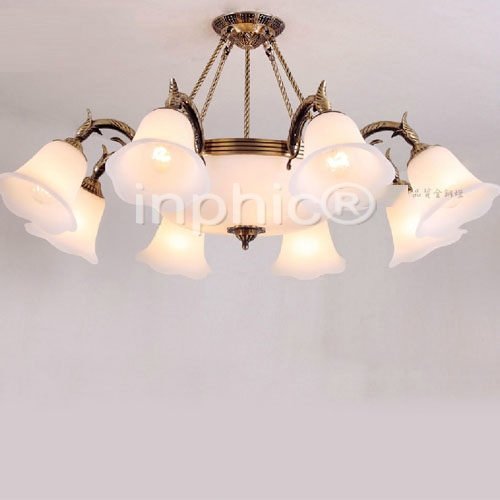 INPHIC-歐式田園品質全銅燈具客廳吊燈臥室燈向下款 （5頭）