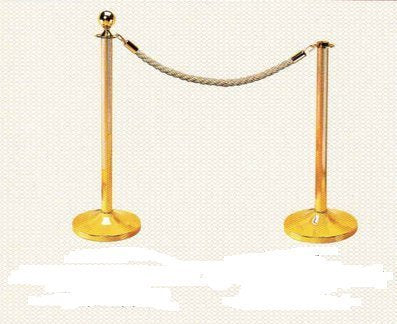 INPHIC-美式直紋圓頭欄桿座(銅) 警戒欄安全欄一米線 銅