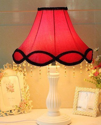 INPHIC-臥室床頭檯燈 歐式田園 蕾絲實木燈 婚慶中式 日韓新古典燈