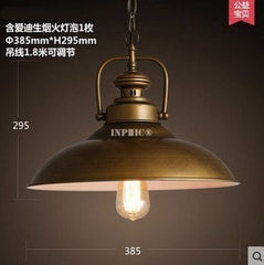 INPHIC-美式loft復古工業風吊燈咖啡館餐廳酒吧鐵藝仿古鍋蓋單頭臥室燈具 19號
