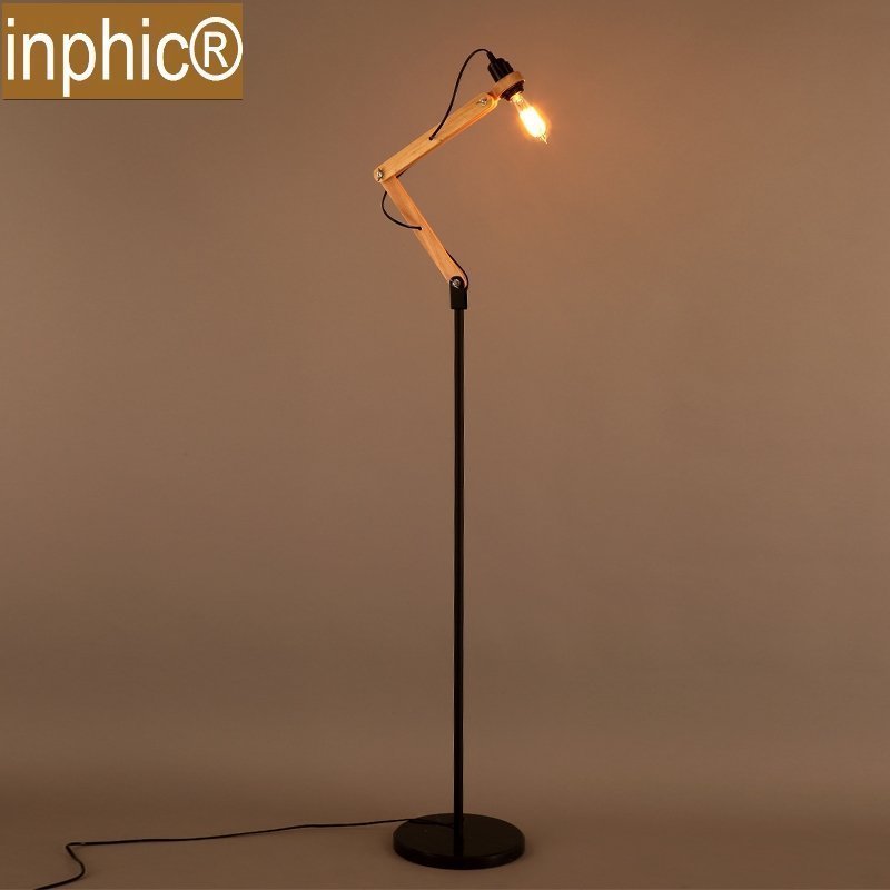 INPHIC-簡約落地燈工業風鐵藝復古創意休閒吧個性裝飾客廳落地燈