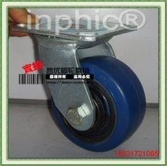 INPHIC-五金4吋彈力軟橡膠輪 定向輪 工業重型腳輪 輪子 家具輪