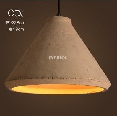 INPHIC-北歐設計創意火鍋店吊燈復古懷舊工業風餐廳吧臺咖啡廳水泥吊燈具  C款
