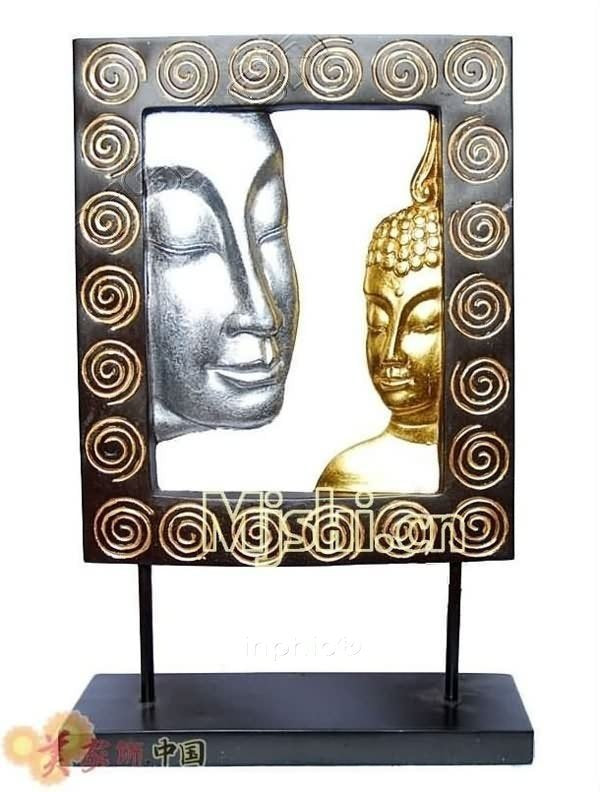 INPHIC-宗教 東南亞風格 佛像 客廳玄關 家居飾品 樹脂擺飾 傢俱裝飾 佛頭框