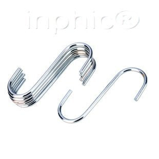 INPHIC-S型小款掛勾掛鉤不鏽鋼單鉤廚房掛鉤隨處可掛6入
