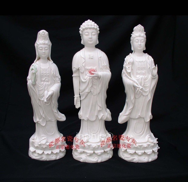 INPHIC-佛像 西方三聖 陶瓷 西方三聖 大勢至菩薩 觀世音菩薩 阿彌陀佛像