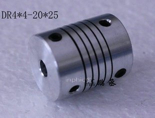 INPHIC-五金繞線頂絲固定螺旋式螺桿彈性聯軸器L25 D20 d44