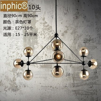 INPHIC-簡約創意個性吊燈北歐藝術吊燈復古工業餐廳客廳服裝店燈具魔豆燈 10頭魔豆吊燈