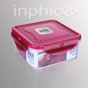INPHIC-正方形保鮮盒 密封盒 飯盒 可冷凍 600ML5個兩包裝