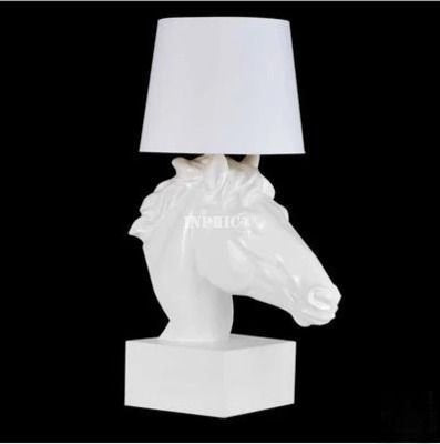 INPHIC-歐式時尚馬頭檯燈 創意臥室檯燈工程燈 義大利設計展檯燈