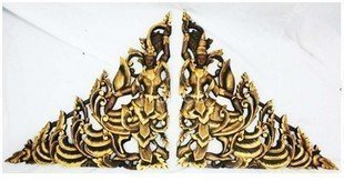 INPHIC-宗教 飾品 東南亞風格 泰國風情 三角板 佛 雕花 木雕 掛畫