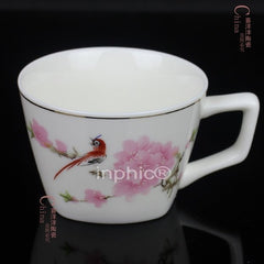 INPHIC-茶具 陶瓷茶杯 飲料杯 啤酒杯 兒童杯子 有帶手柄隨手杯 有耳小茶杯 5個