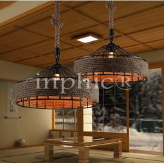 INPHIC-美式鄉村吊燈loft工業複古懷舊吊燈田園麻繩餐廳咖啡廳吊燈具