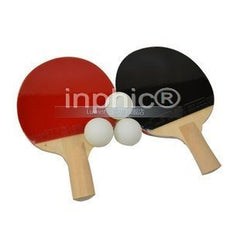 INPHIC-乒乓球拍套裝 直拍短柄 雙面膠乒乓拍