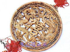 INPHIC-宗教 50 龍鳳禧 開光桃木龍鳳掛件 木雕龍鳳 避邪化煞