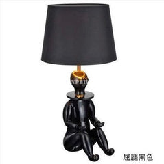 INPHIC-燈飾玩偶床頭燈歐式簡約個性可愛小丑檯燈樹脂書房檯燈屈腿