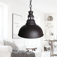 INPHIC-復古工業風鐵藝燈罩吊燈  咖啡廳 酒吧吧臺喇叭 吊燈半圓loft燈